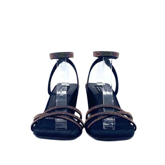 Pedro Garcia Inna Crystal Wedge Sandal in Black Swarovski Crystals Size 6 - Picture 11 of 15